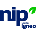 Logo da NIP do Brasil, empresa brasileira que atua em engenharia, construção e infraestrutura