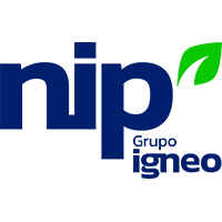 Logo da NIP do Brasil, empresa brasileira que atua em engenharia, construção e infraestrutura