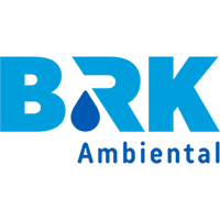 Logo da BRK Ambiental, uma das maiores empresas privadas de saneamento do Brasil
