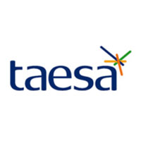 Logo da TAESA, uma das maiores concessionárias de transmissão de energia elétrica do Brasil